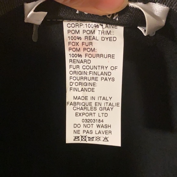 Helene Berman Fox Fur Pom Pom Cap - Picture 6 of 6